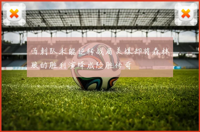 马刺队未能逆转战局美媒却将森林狼的胜利演绎成险胜传奇